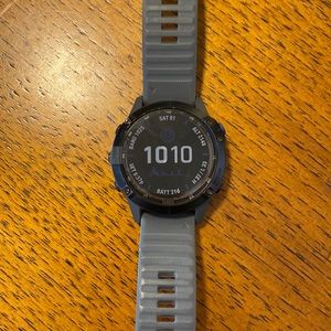 Garmin Fenix 6 pro solar 47mm watch black with slate gray band